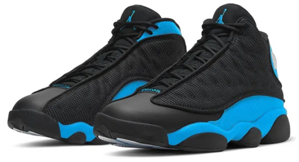 Jordan 13 Retro Black University Blue Men's Size US 7-12