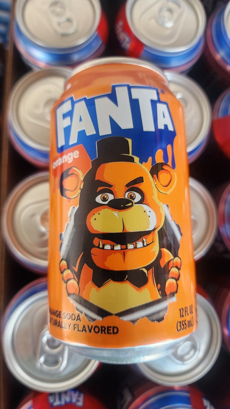 Fanta Freddy Fazbear Limited Edition Soda Can Halloween