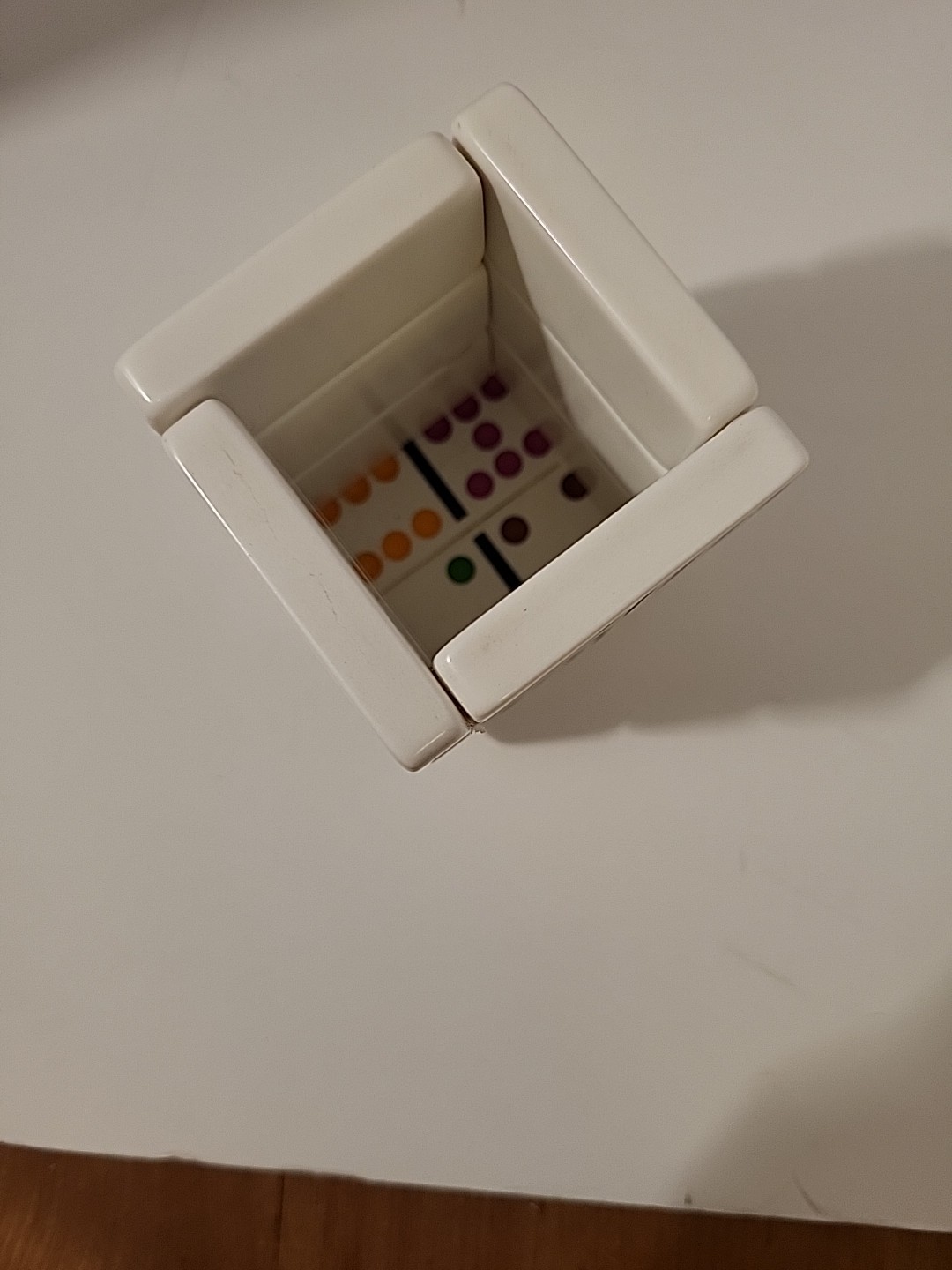 Handcrafted Domino Pencil Holder 1125C