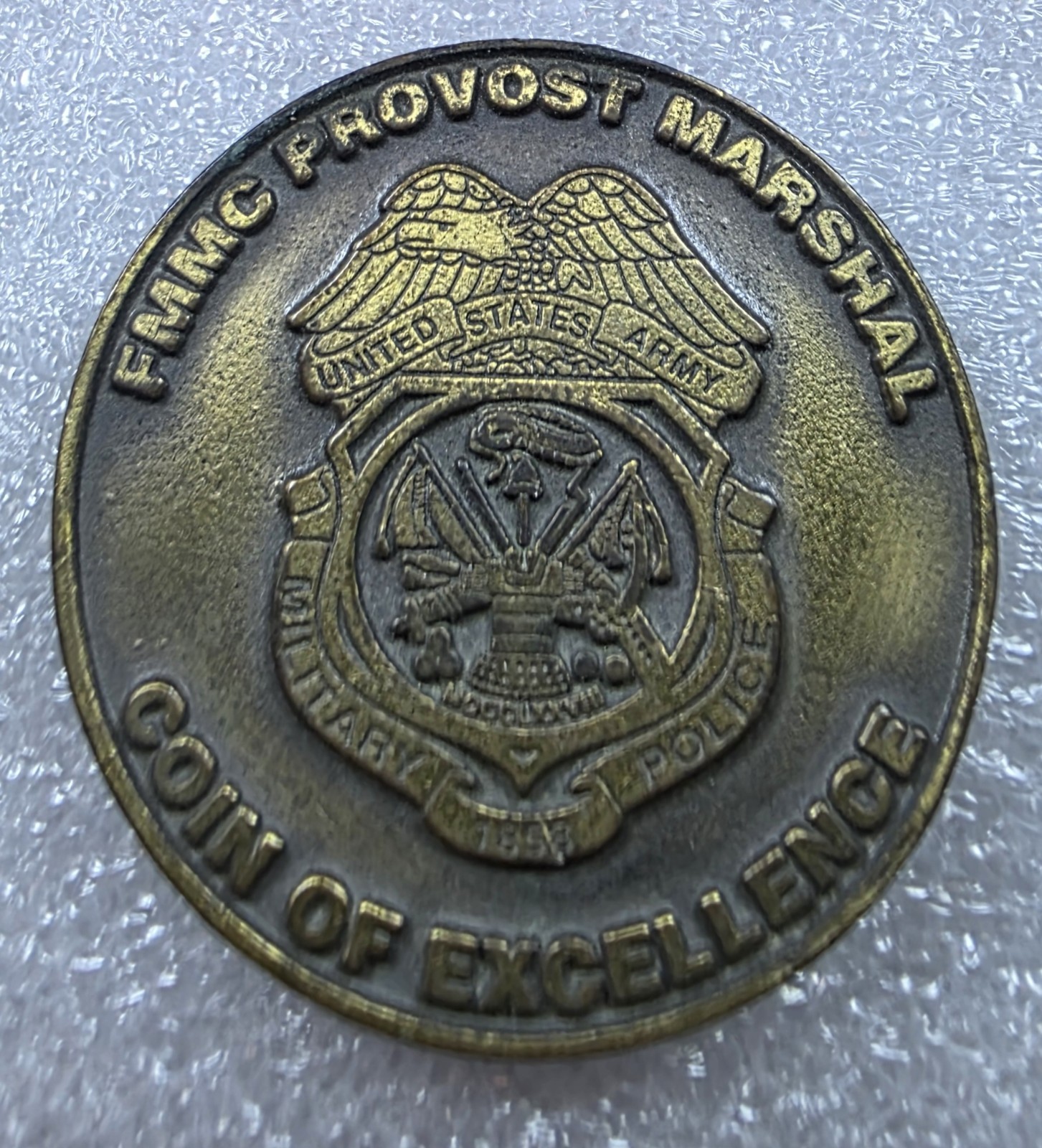 Military Police Corps FMMC Provost Marshal Coin Of Excellence