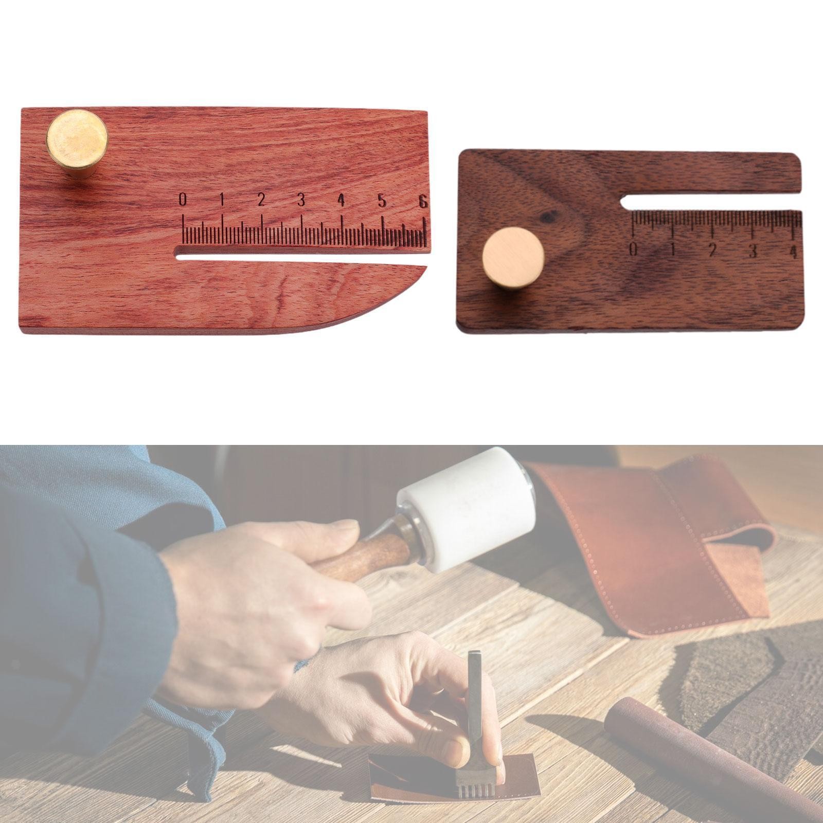 Leather Punching Ruler Supplies Handcraft Portable Equipment Multifunctional
