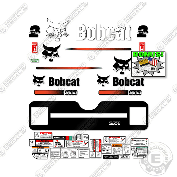 Fits Bobcat S650 Decal Kit Skid Steer M-1