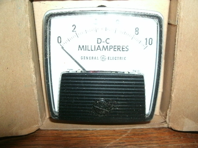 GE 0-10 dcmilliamperes panel electric meter NEW part 50-152111gzgz2