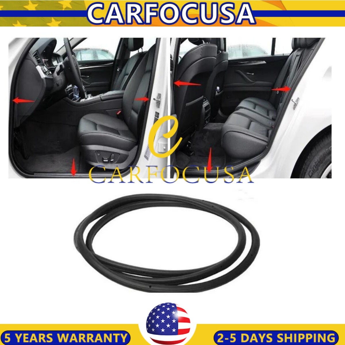 Door sealing strip frame adhesive strip For  BMW 5 Series F18 F10 51727278506