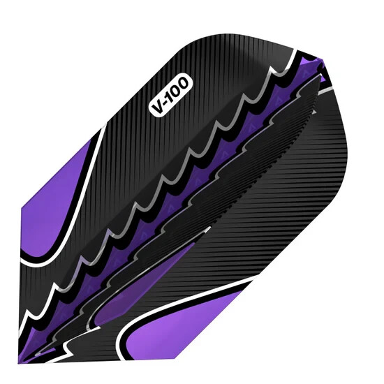 Purple V-FLUX Slim Dart Flights: 3 per set