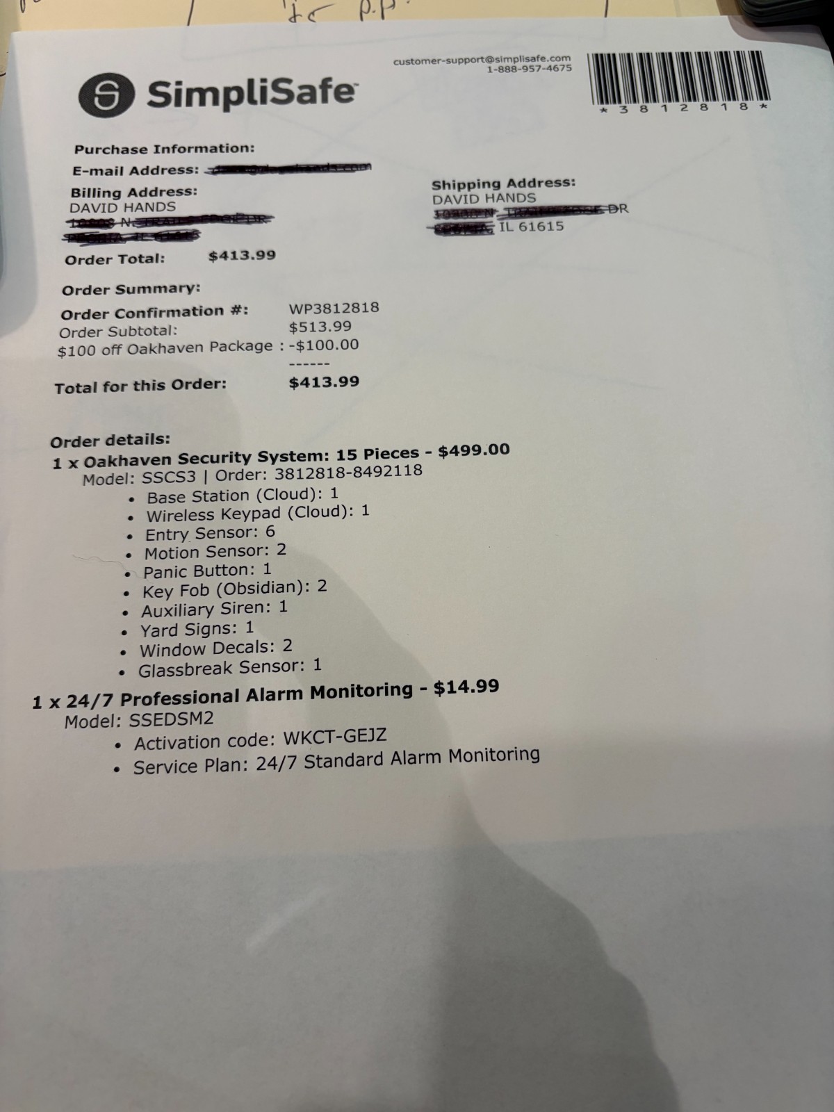 Simplisafe Oakhaven Security System Unused 15 Pieces