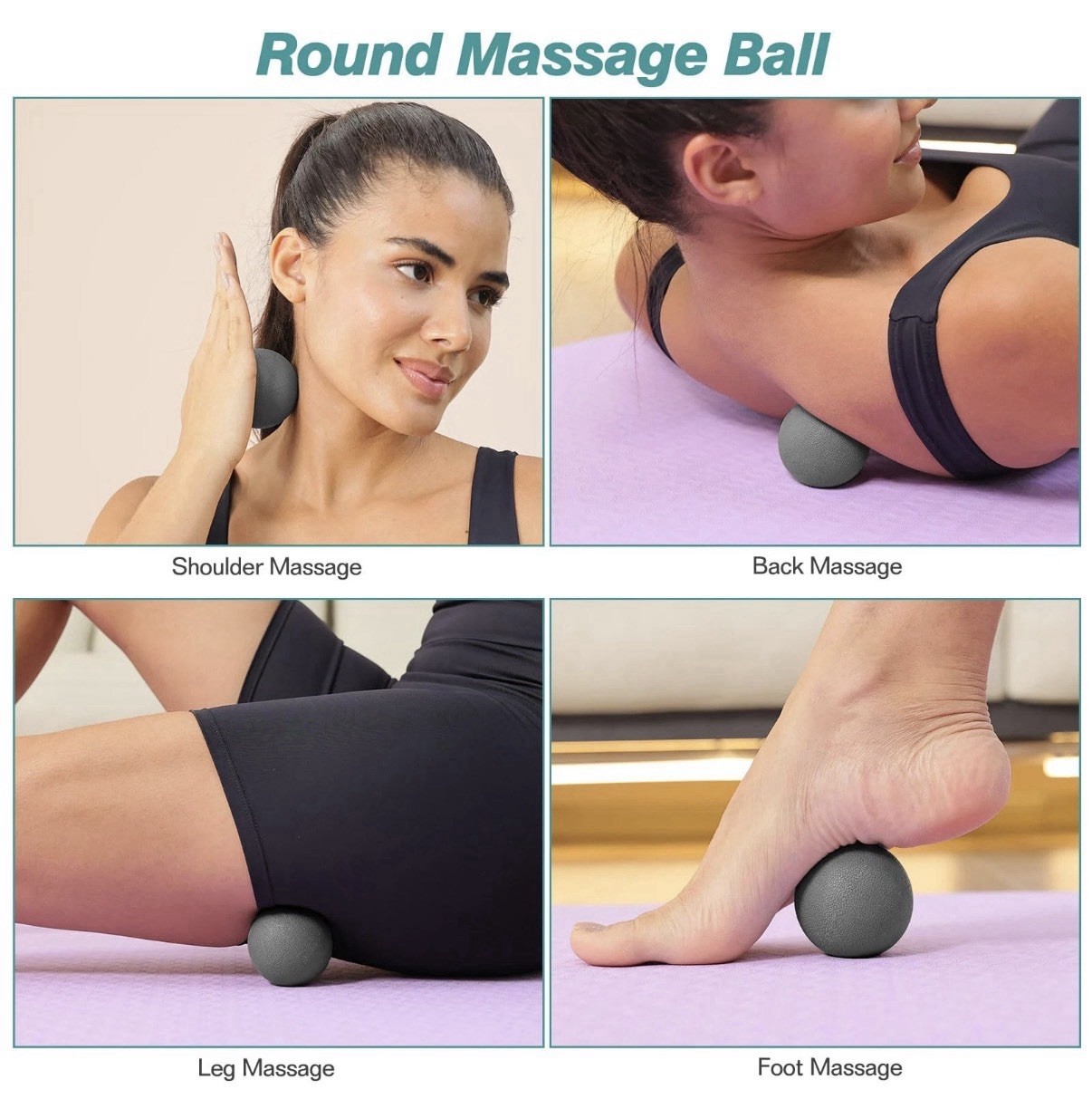 5 in 1 Foam Roller Set - Trigger Point Foam Back Roller, Muscle Roller Stick,...