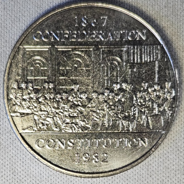 Canada 1 dollar 1982 - 1867 CONFEDERATION CONSTITUTION Mint State #AB185