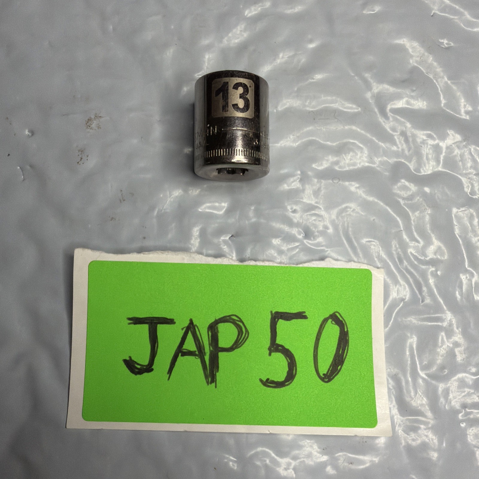 Craftsman 13mm 1/4" Drive Shallow 6 Point Socket G2D 34609 MADE IN USA EASY READ