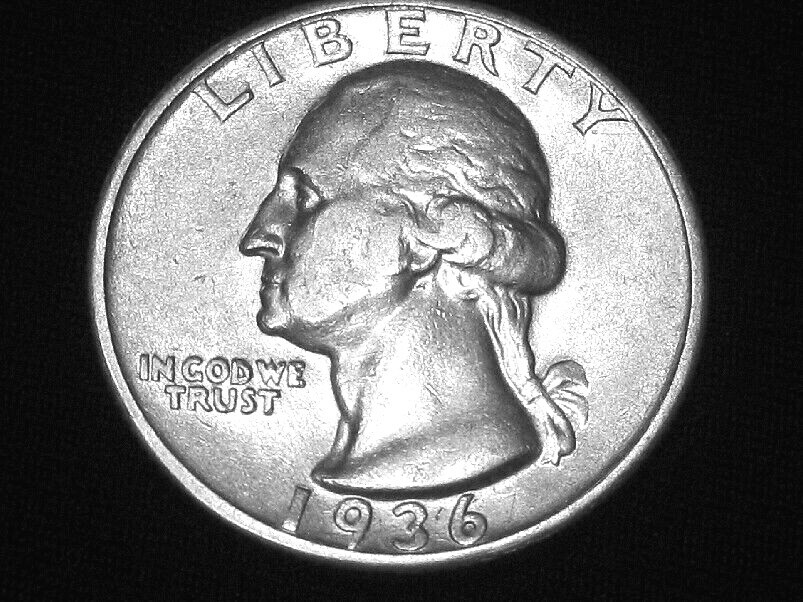 1936-S Washington Quarter --- Almost Uncirculated