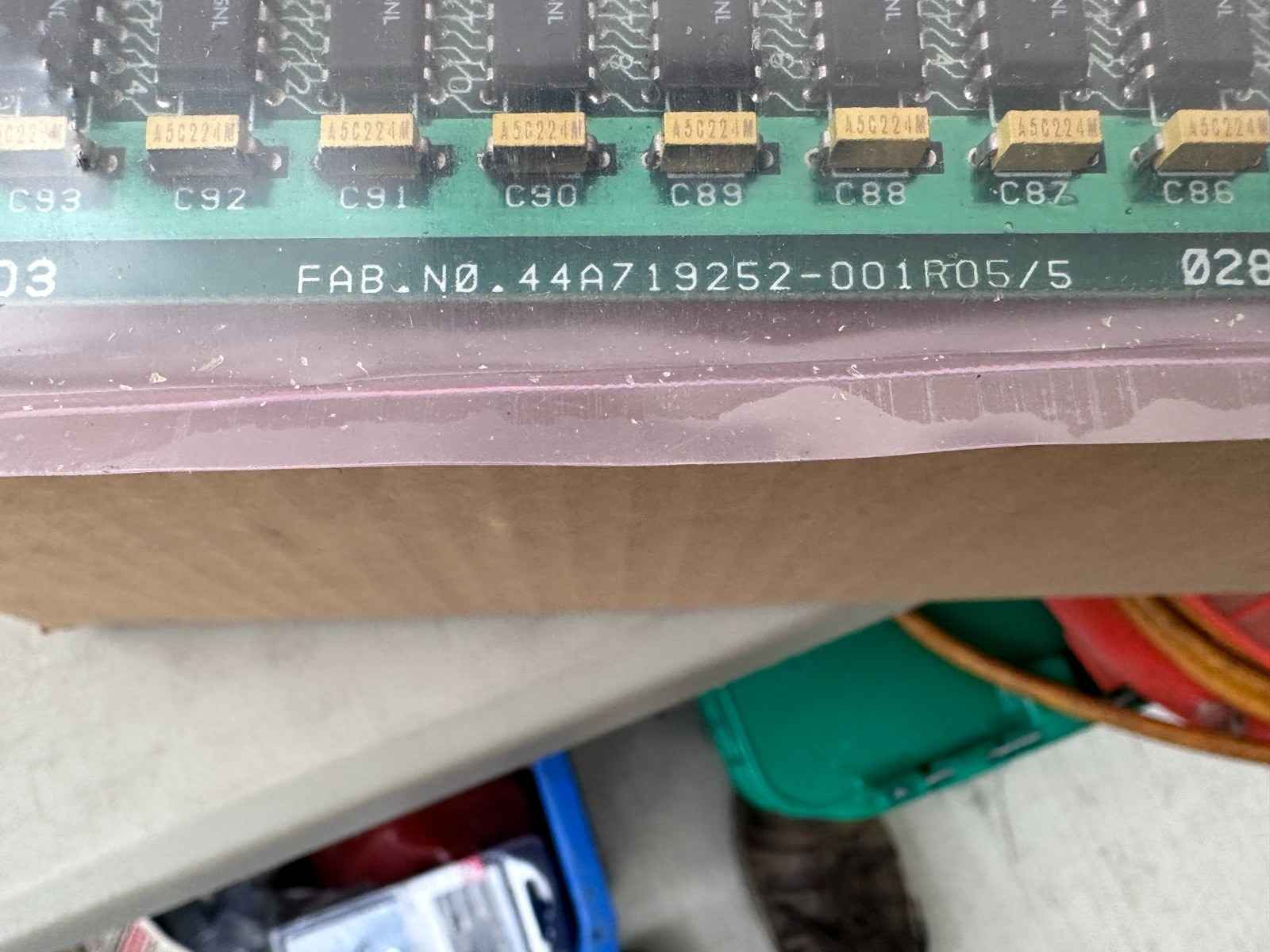 GE 2000 DRM03 256K Byte DRAM CNC Circuit Board 44A719326-G01