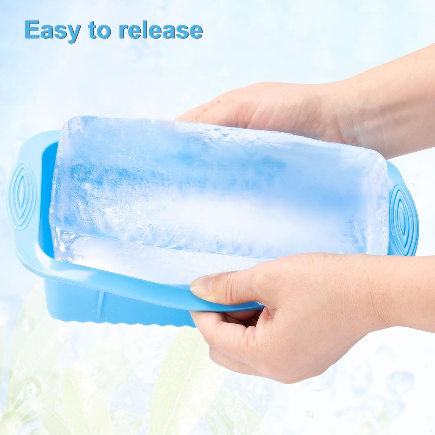 Extra Large Ice Block Mold, 4 Pack 9.4lb Big Ice Cube Molds