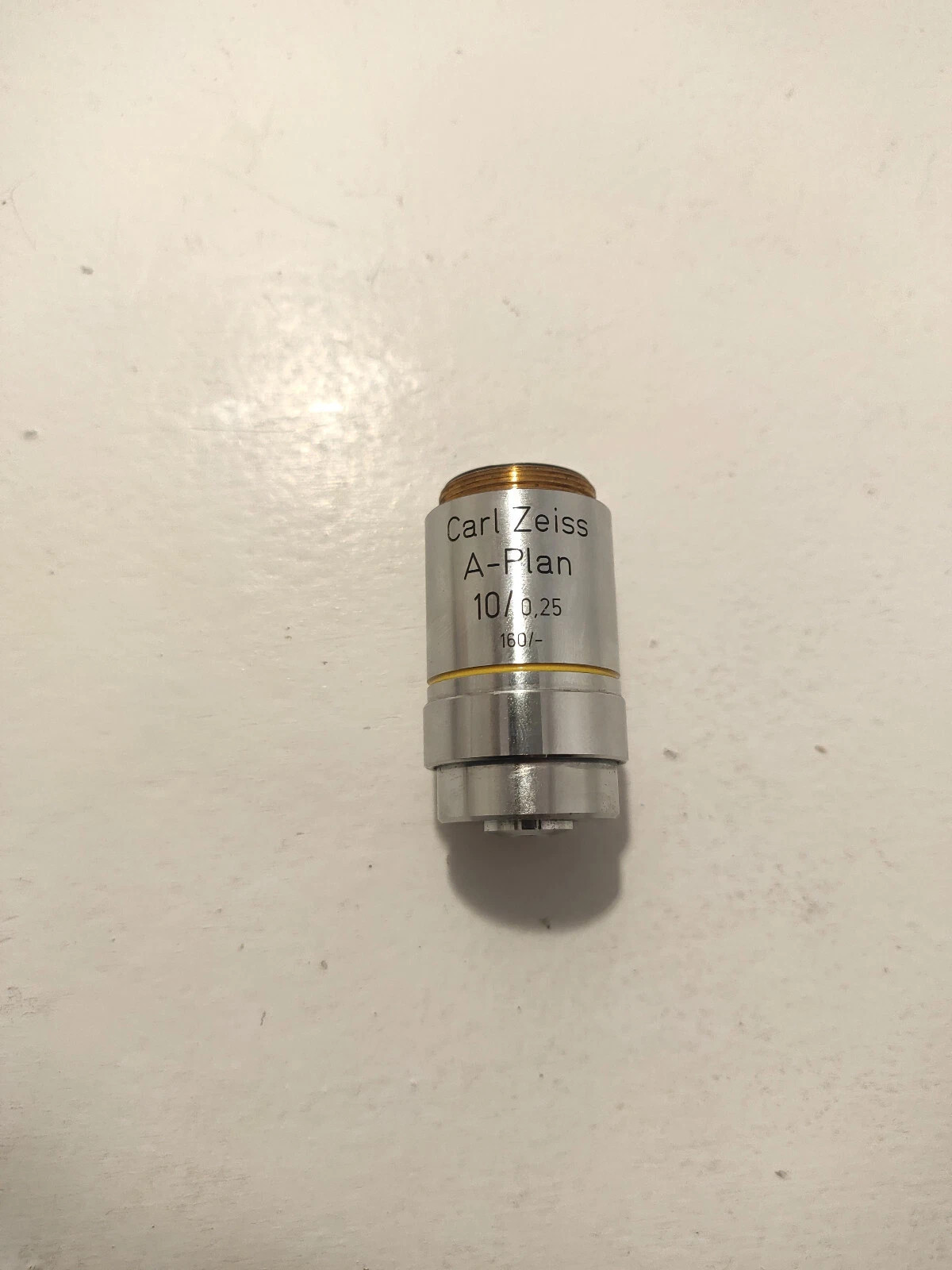 Carl Zeiss A-Plan 10x/0.25 Microscope Objective Lens 160/- RMS Mount 460417
