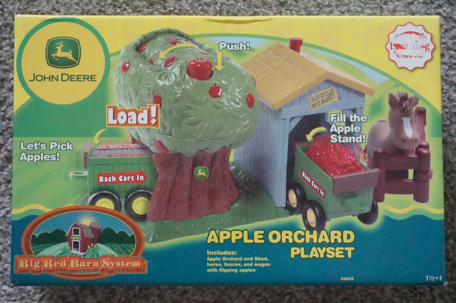 Learning curve John Deere Apple Orchard playset Big Red Barn Systems NIB