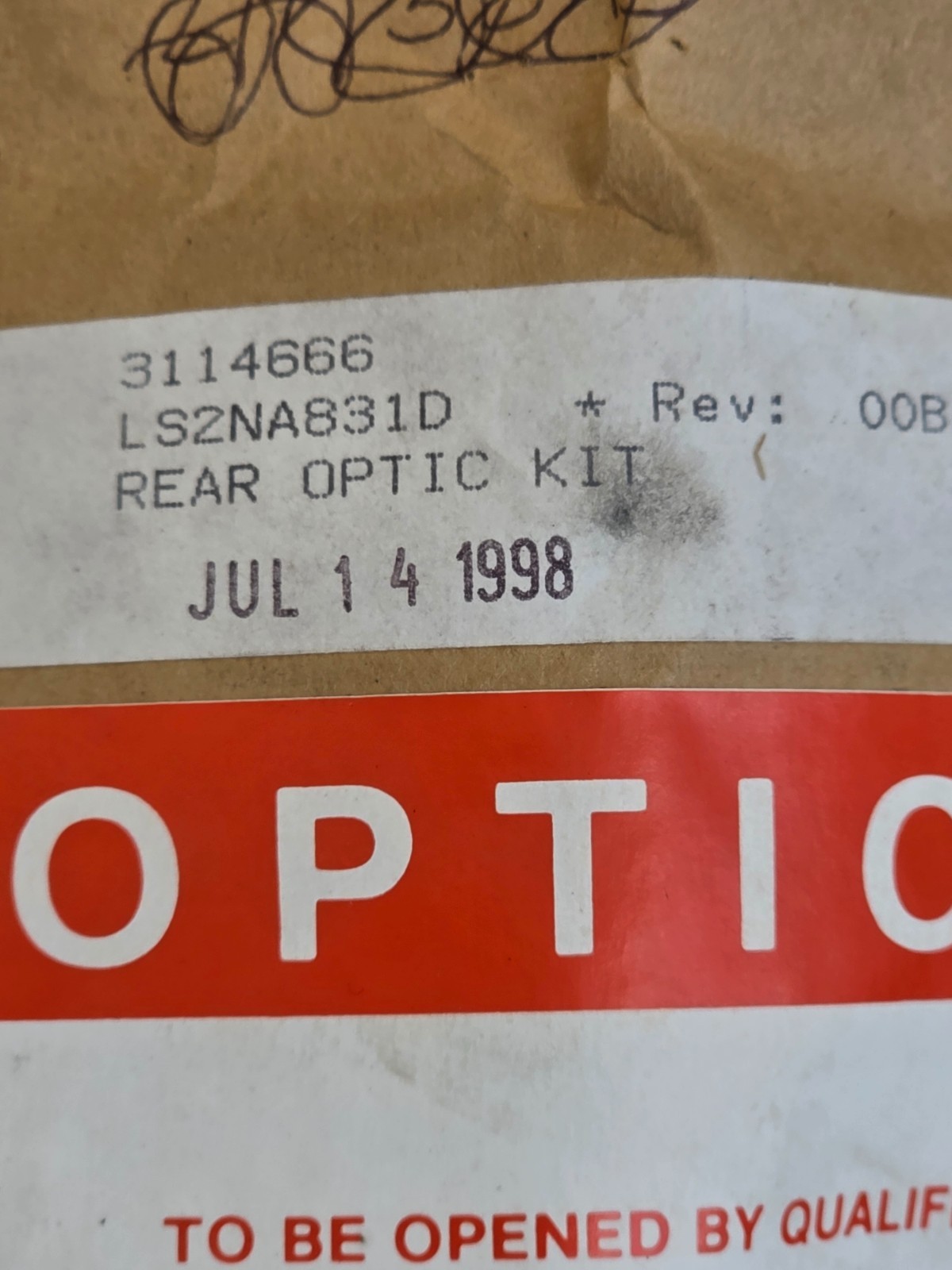 3114666 LS2NA831D Rear Optic Kit