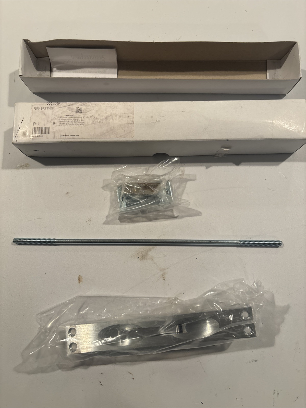 Flush Bolt US26D