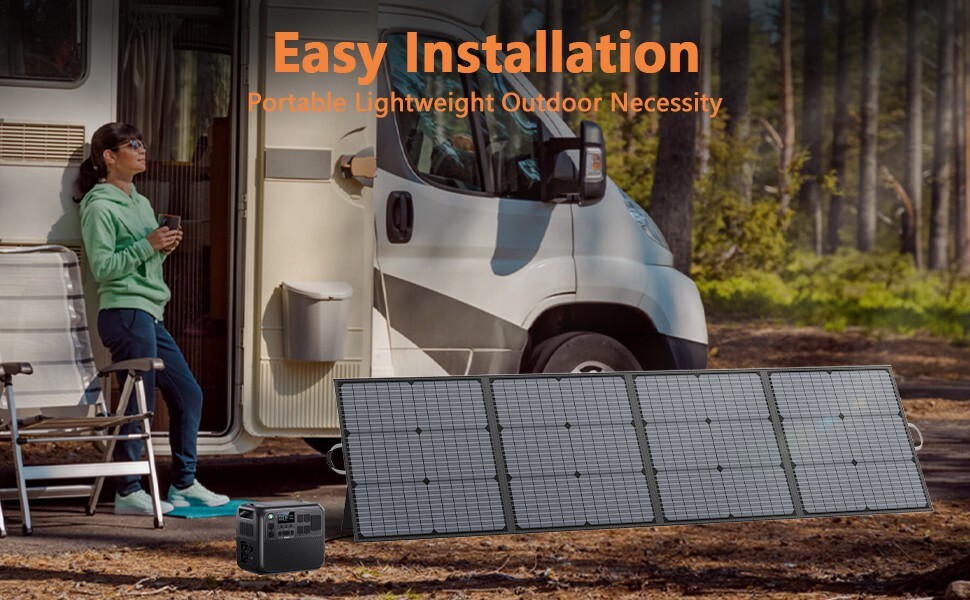 220w Portable Solar Panel Foldable for EcoFlow Bluetti Jackery Solar Refurbished