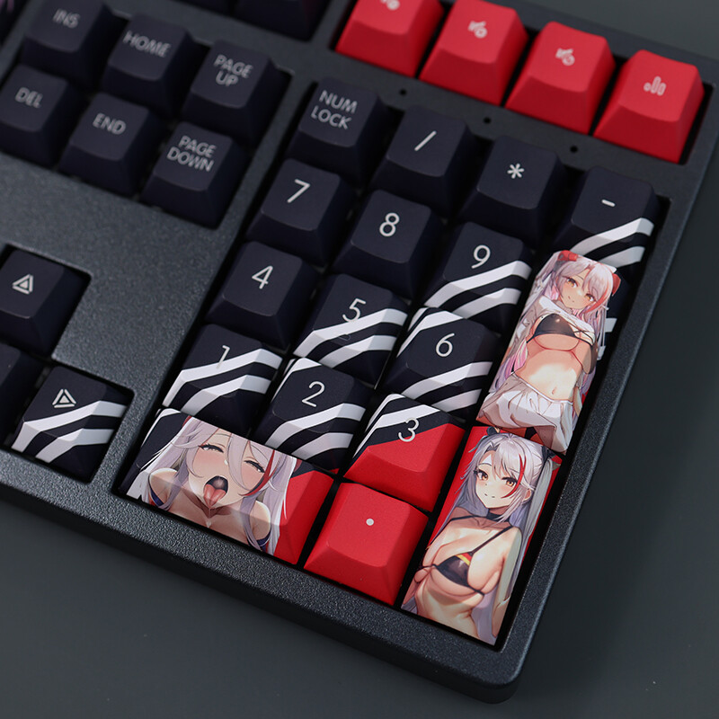Azur Lane KMS Prinz Eugen Button PBT Sublimation Cherry MX 108 Keys Keycap