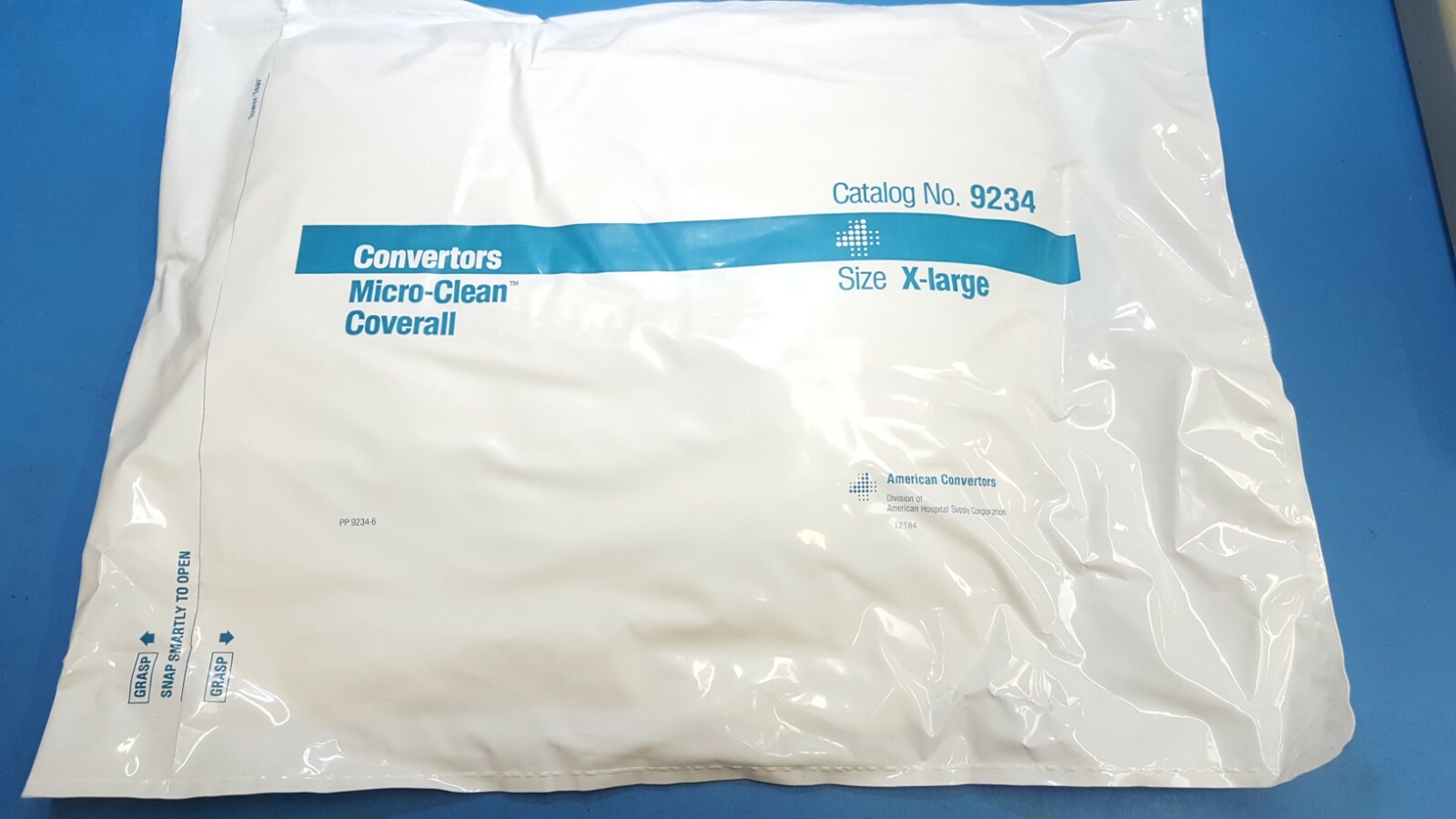 4 PCS COVERALL MICRO-CLEAN 9234 , X-LARG ,  CONVERTORS