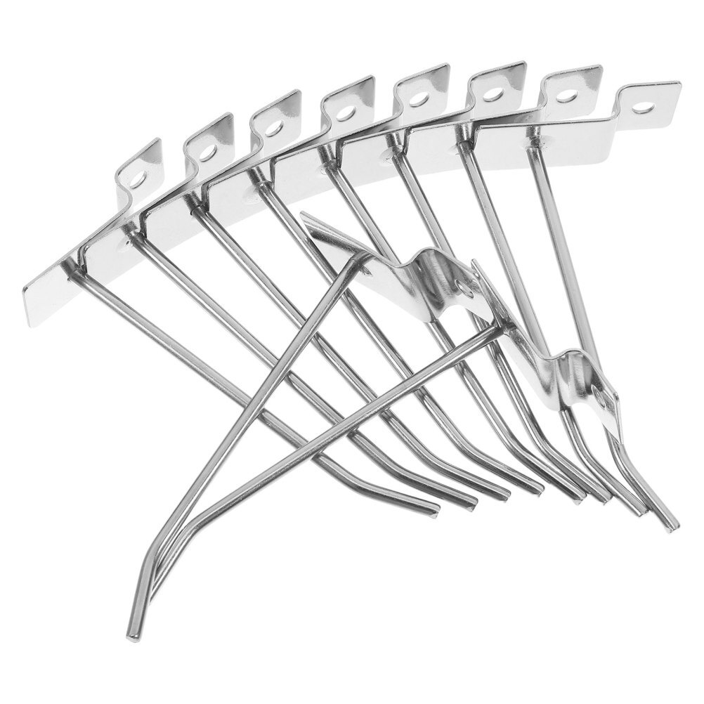 20 Pcs Grid Wall Hangers Panel Wall Wire Hooks Slatwall Hooks Hair Rack