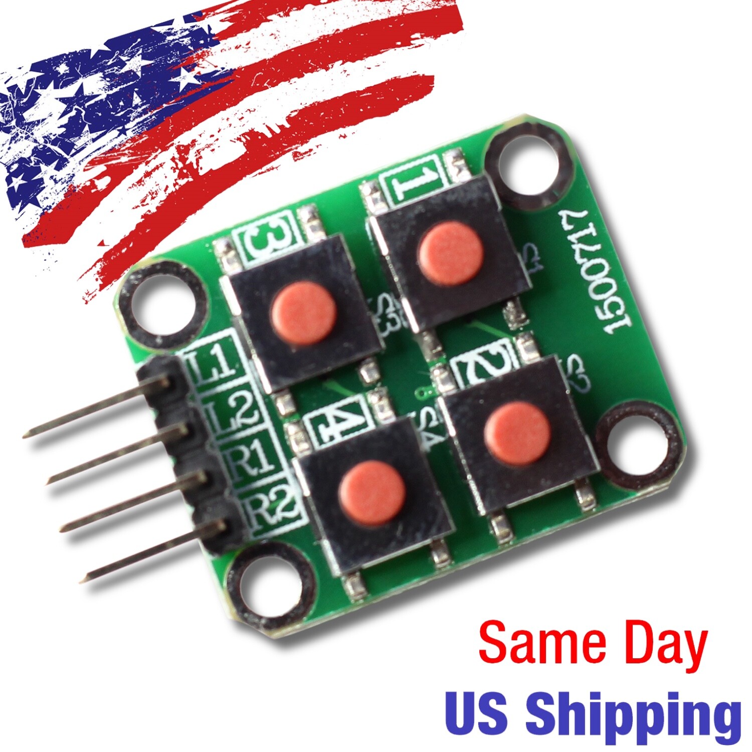 Matrix Keypad 2x2 4 Button Keyboard Module Matrix Array Momentary Switch - USA!