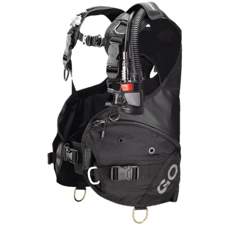 ScubaPro GO Travel BCD, XS  W/ Air 2 Regulator - Inflator   - Weight Integrated