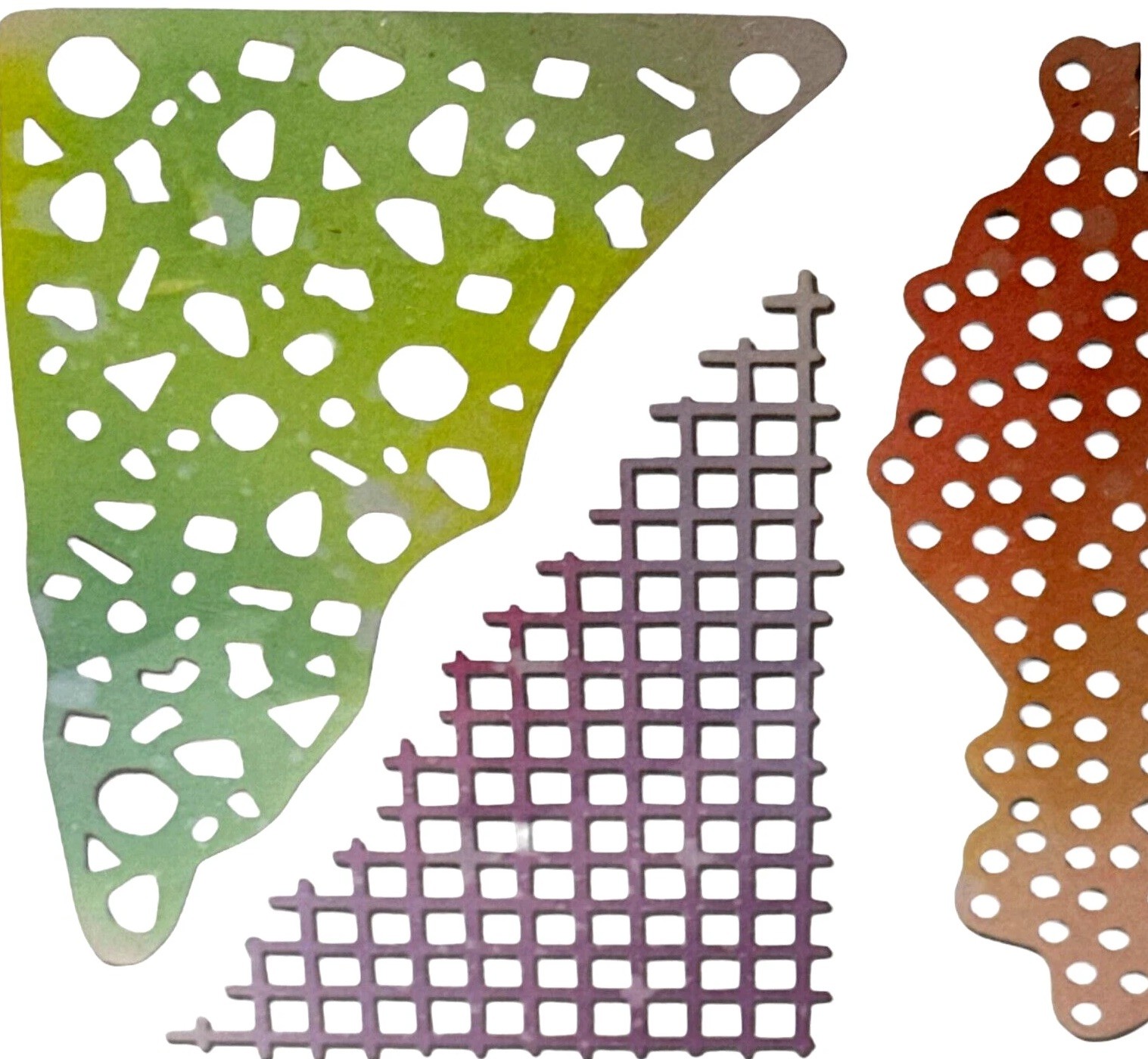 Sizzix Thinlits Geometric Mask Set Dies Paper Cutting Background Dot Confetti