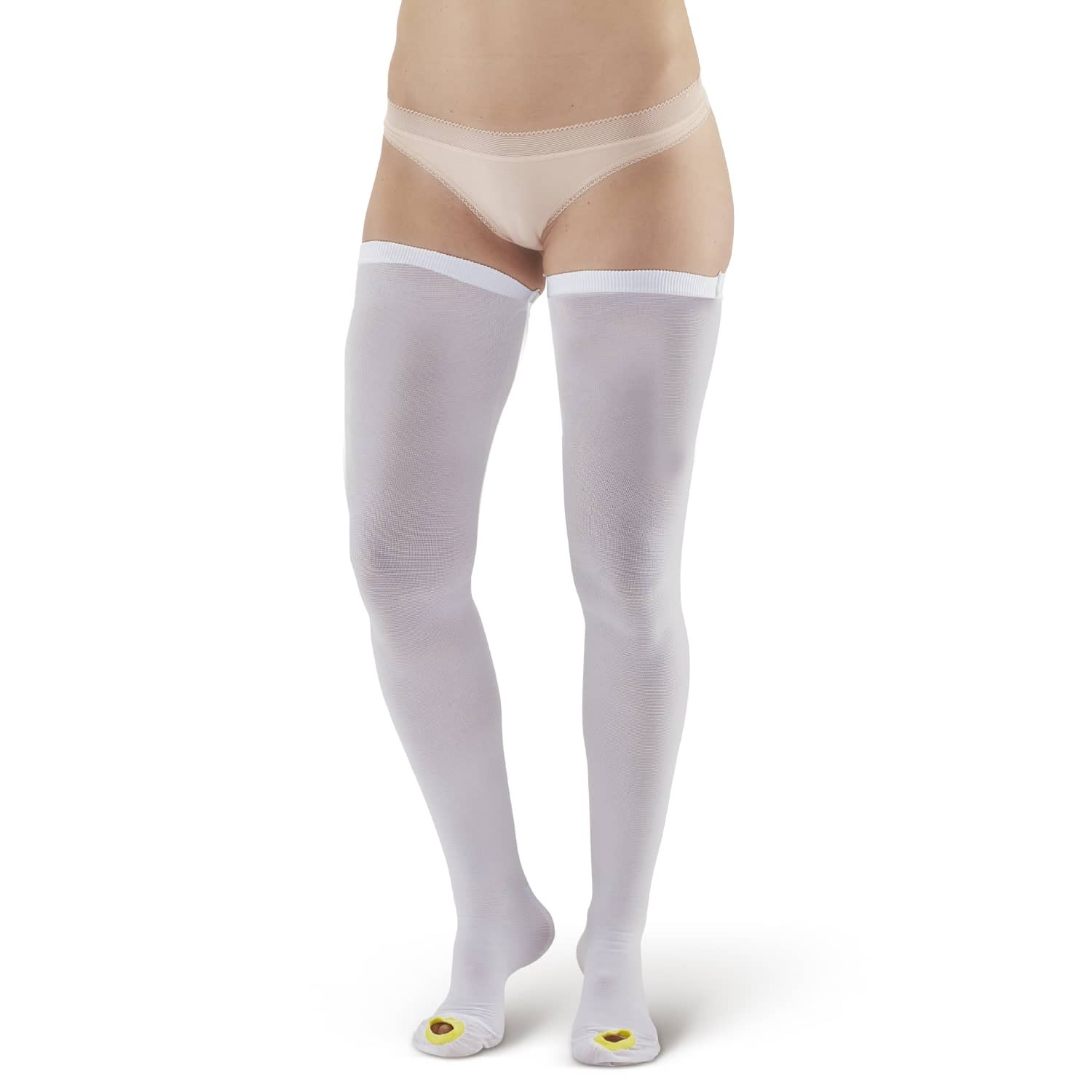 Ames Walker 401 Anti-Embolism Inspection Toe Thigh High Stockings 18 mmHg