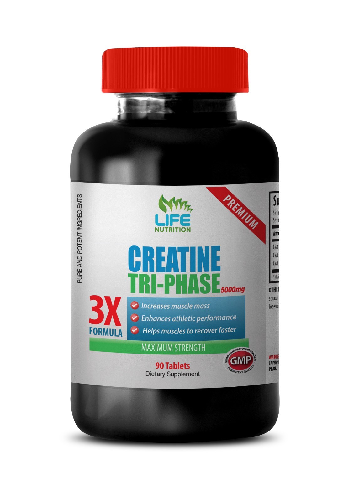 muscle soreness recovery - CREATINE TRI-PHASE 5000mg 1B - increase body mass