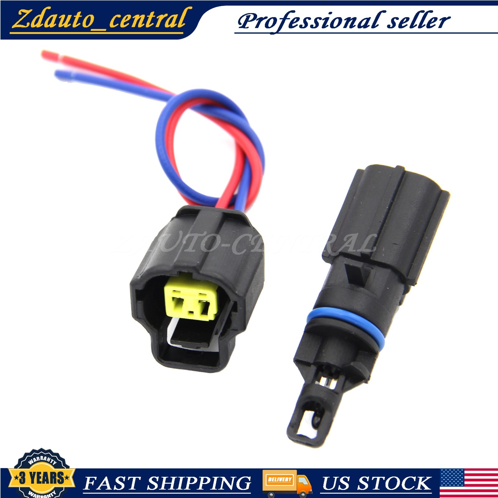 New Intake Air Temperature Sensor W/Connector Fits Chrysler Dodge Jeep Ram USA