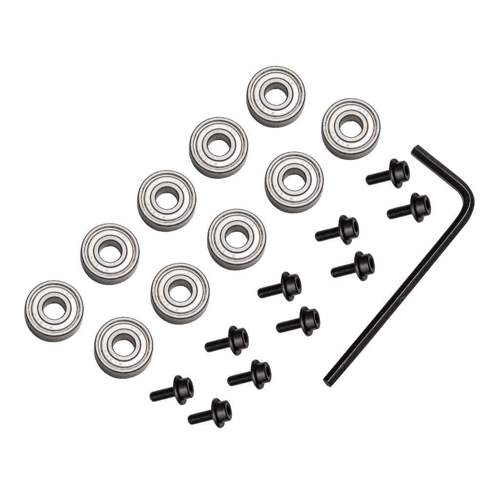 Yakamoz 10Pcs Router Bits Top Mounted Ball Bearings Guide for Bit...