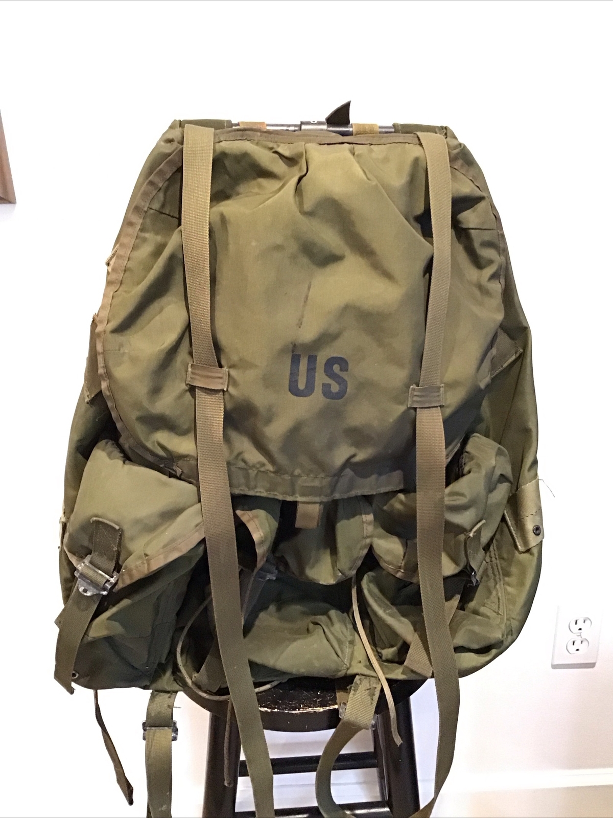 Vintage US Army Military Field Pack Combat ALICE LC-1 Large Backpack w/ Frame