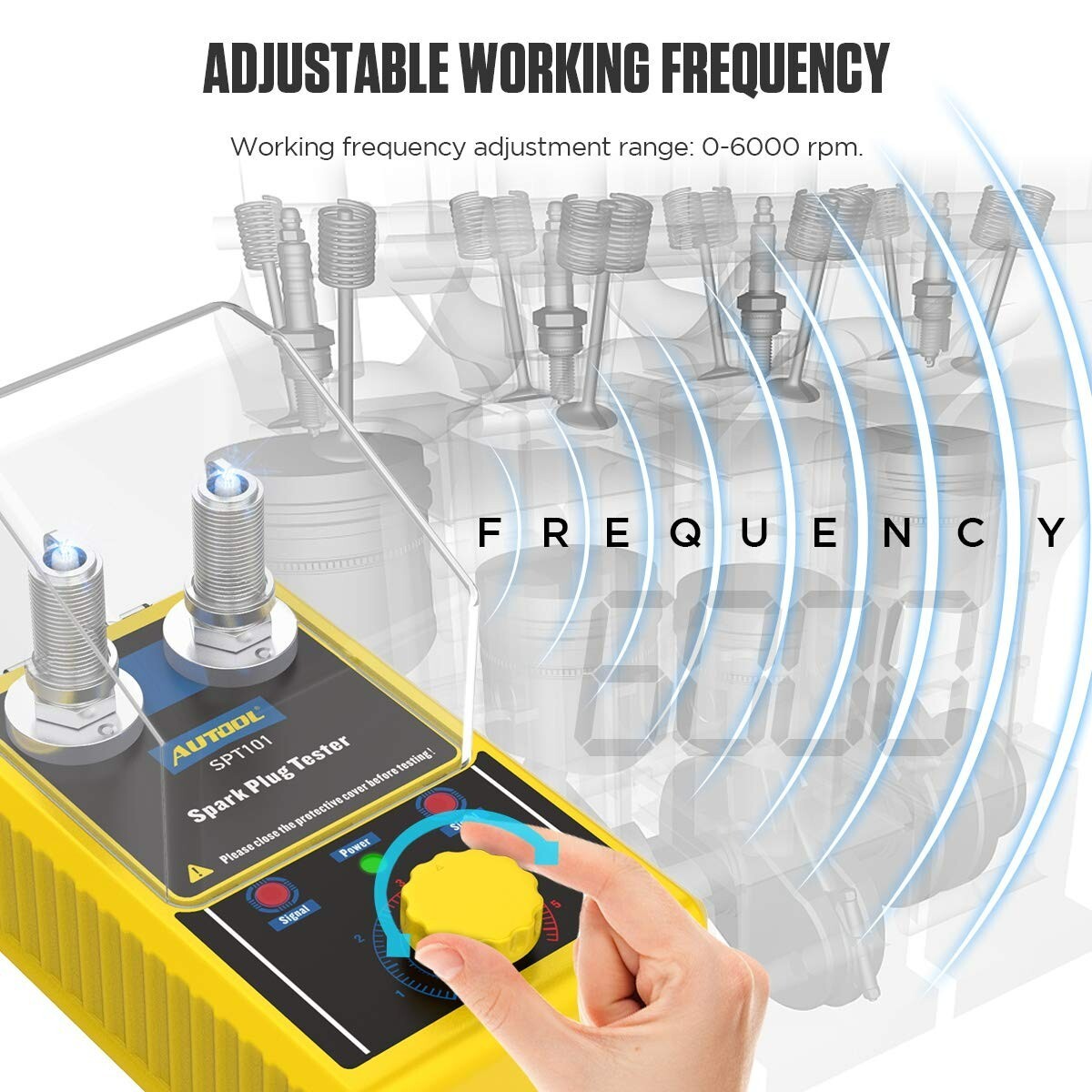 Car Spark Plug Tester - Automotive Engine Ignition Plug Analyzer - Time-saving