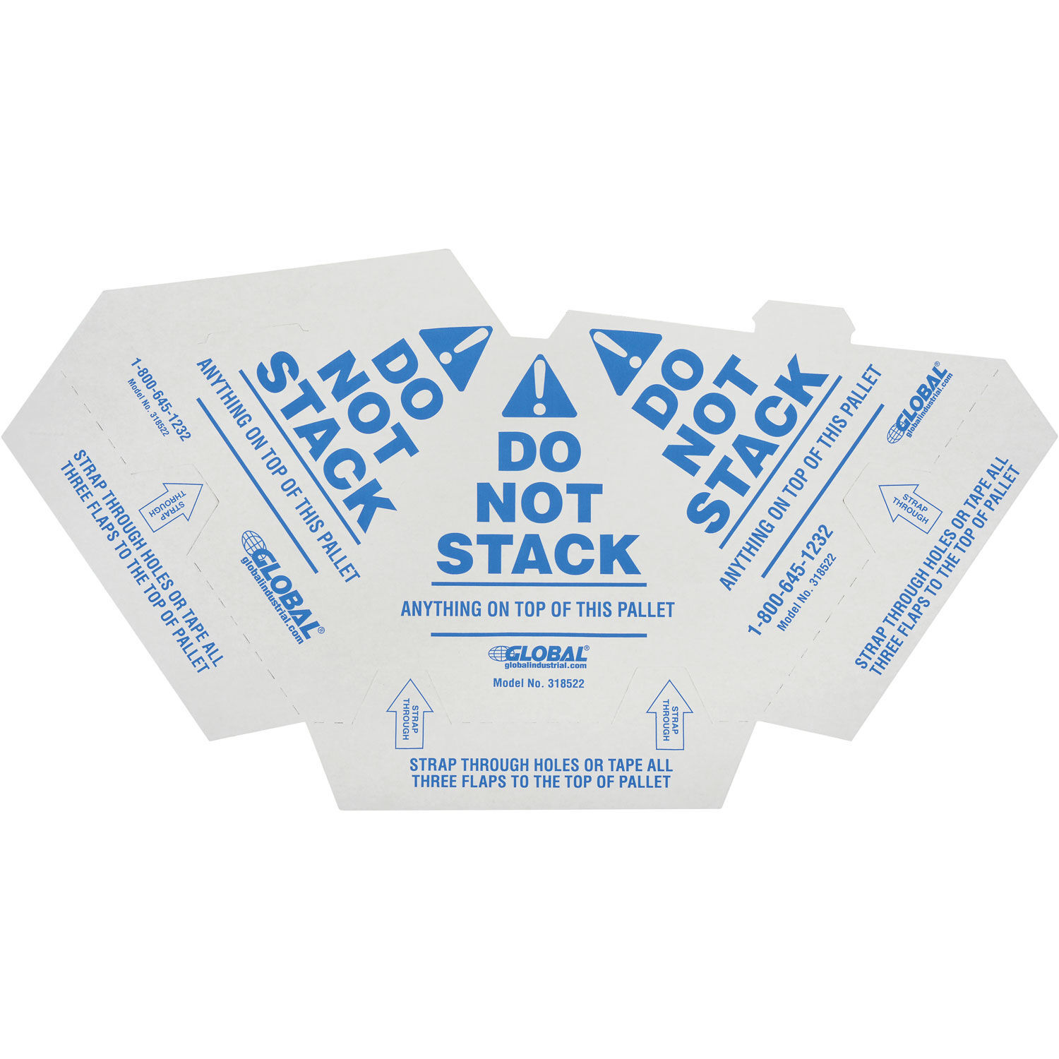 Do Not Stack Pallet Cones 8" x 8" x 10" 50/Pk