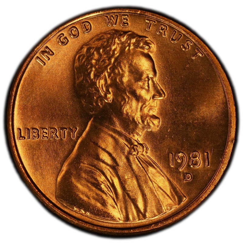 1981-D Mint State Lincoln Memorial Cent 1C