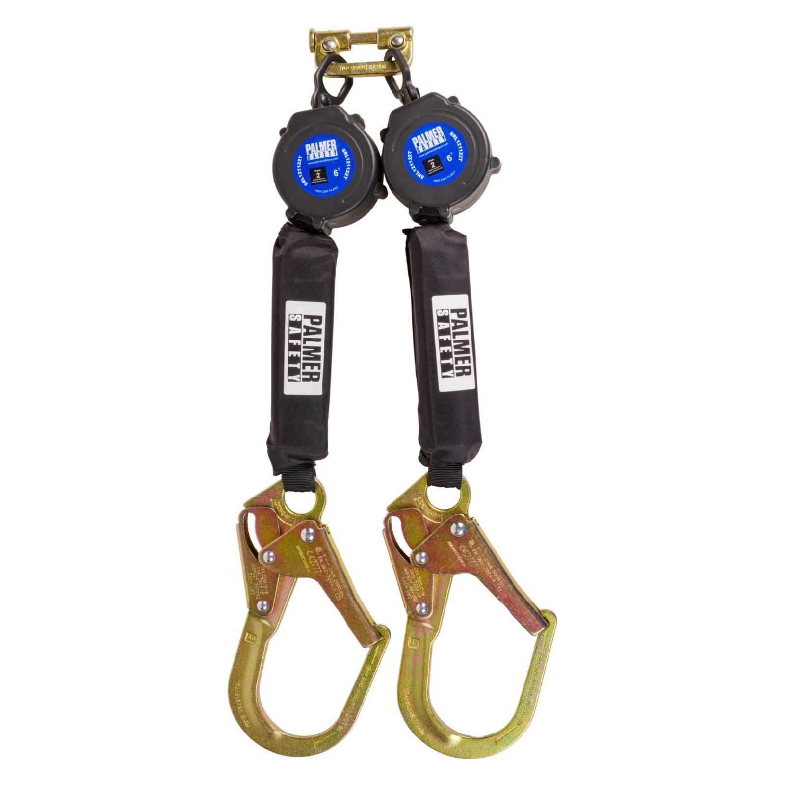 Palmer Safety SRL121122T Class 2 Twin SRL 6ft Lightweight Web Rebar Hooks