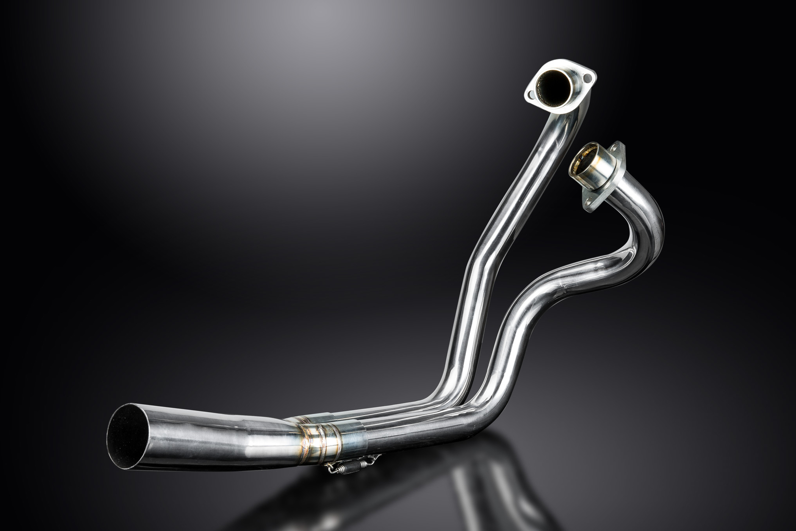Yamaha XS650SE 1978-1985 Delkevic Stainless 2-1 Exhaust Headers Downpipes
