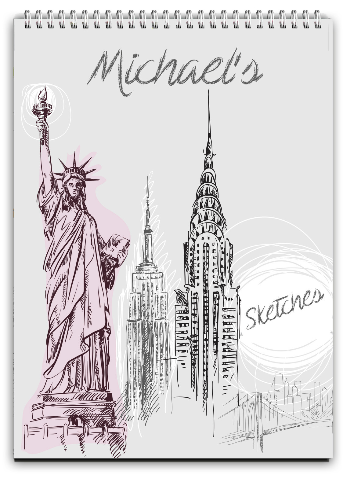A4 PERSONALISED SKETCH BOOK /PERSONALISED DRAWING PAD/A4 NOTEBOOK/ NOTE PAD A4