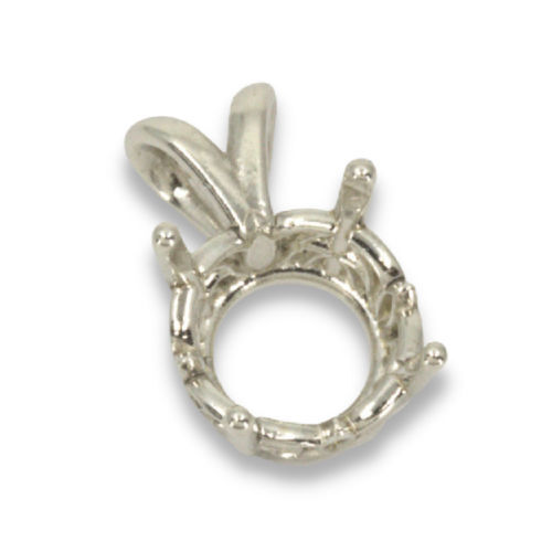 Round Water Lily Pre-notched Pendant Mounting