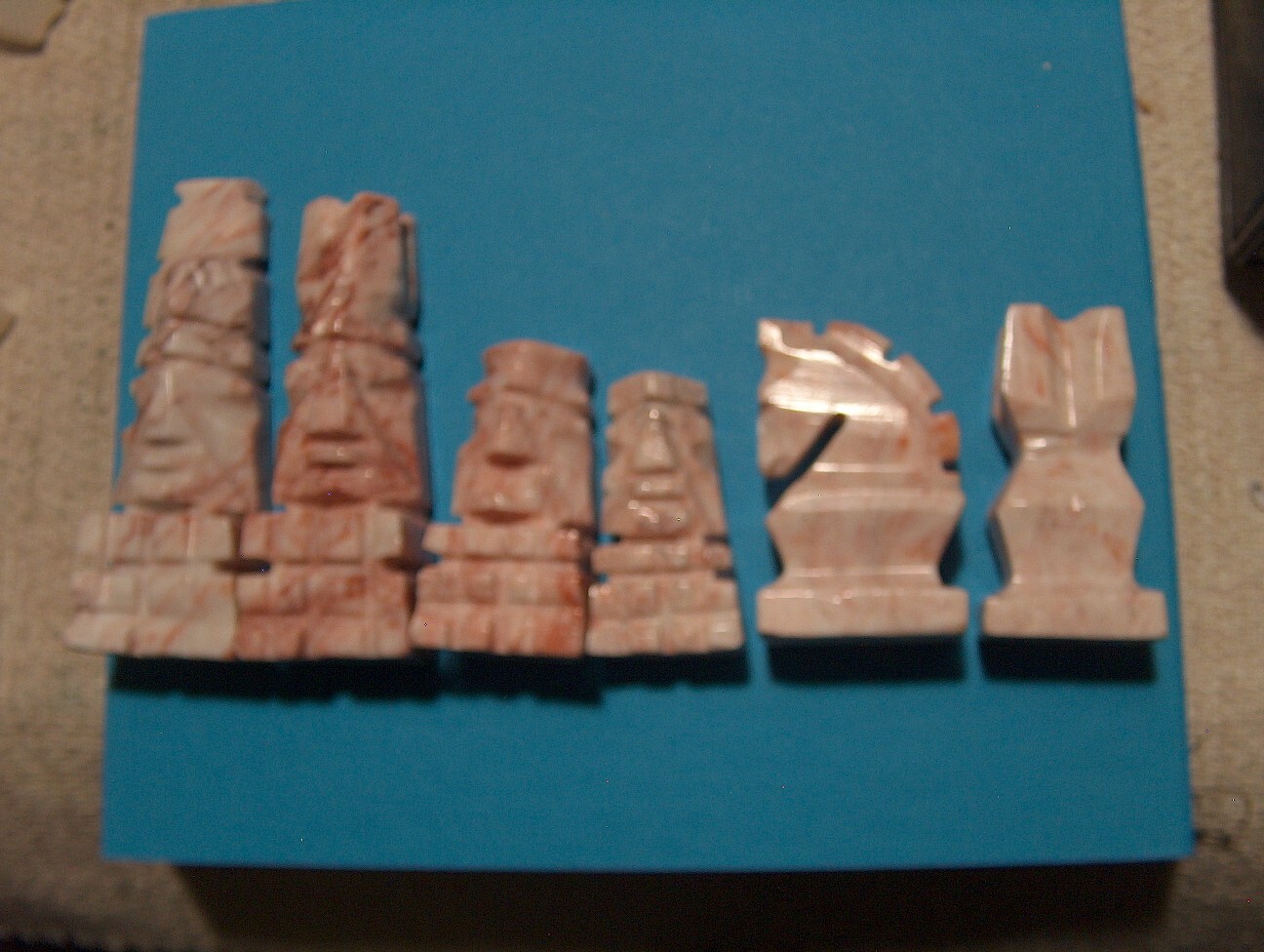 Replacements ONYX Chess Pieces  Pink Clear Ivory Sold Separately 4" king  box#2