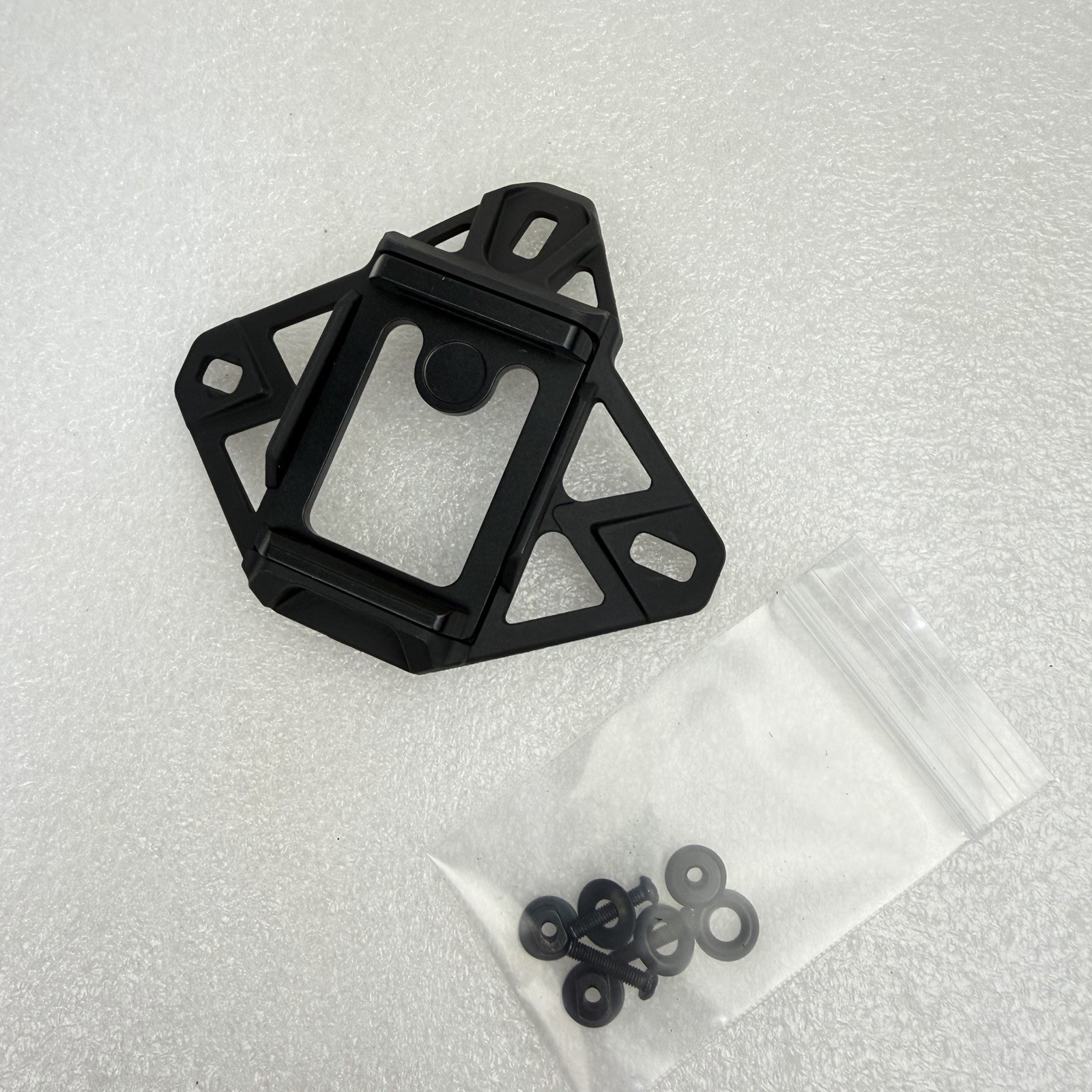 Used Black 3-Hole NVG Night Vision Shroud Bracket For Ballistic Combat Helmet
