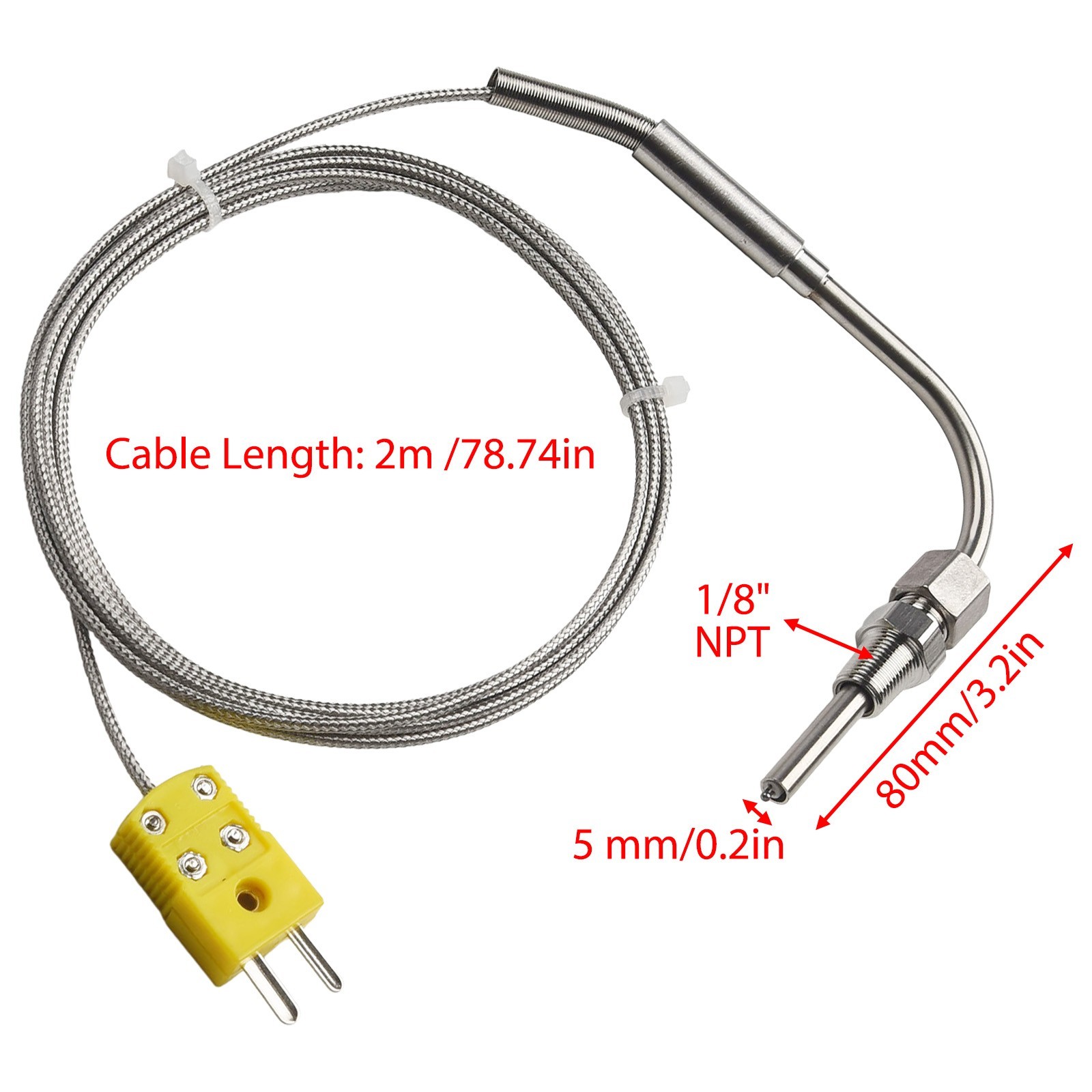 For Exhaust Probe High Temperature Sensors /8\" NPT Threads