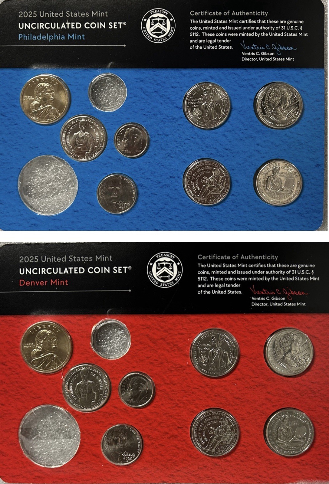 2025 P&D U.S. Mint Uncirculated Coin Set (No Penny & Kennedy) MINT SOLD OUT! MMC