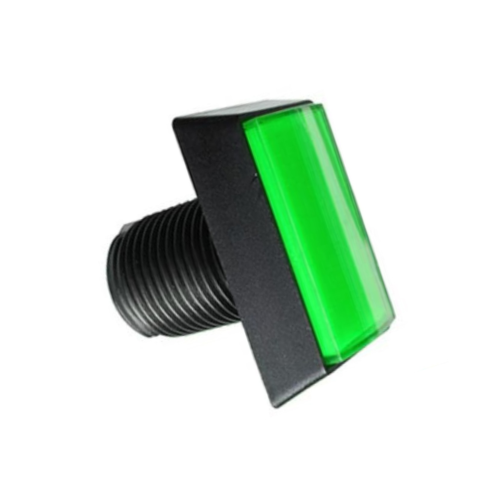 Green Arcade Square Rectangle Buttons LED Push Illumilated W/ Microswitch B