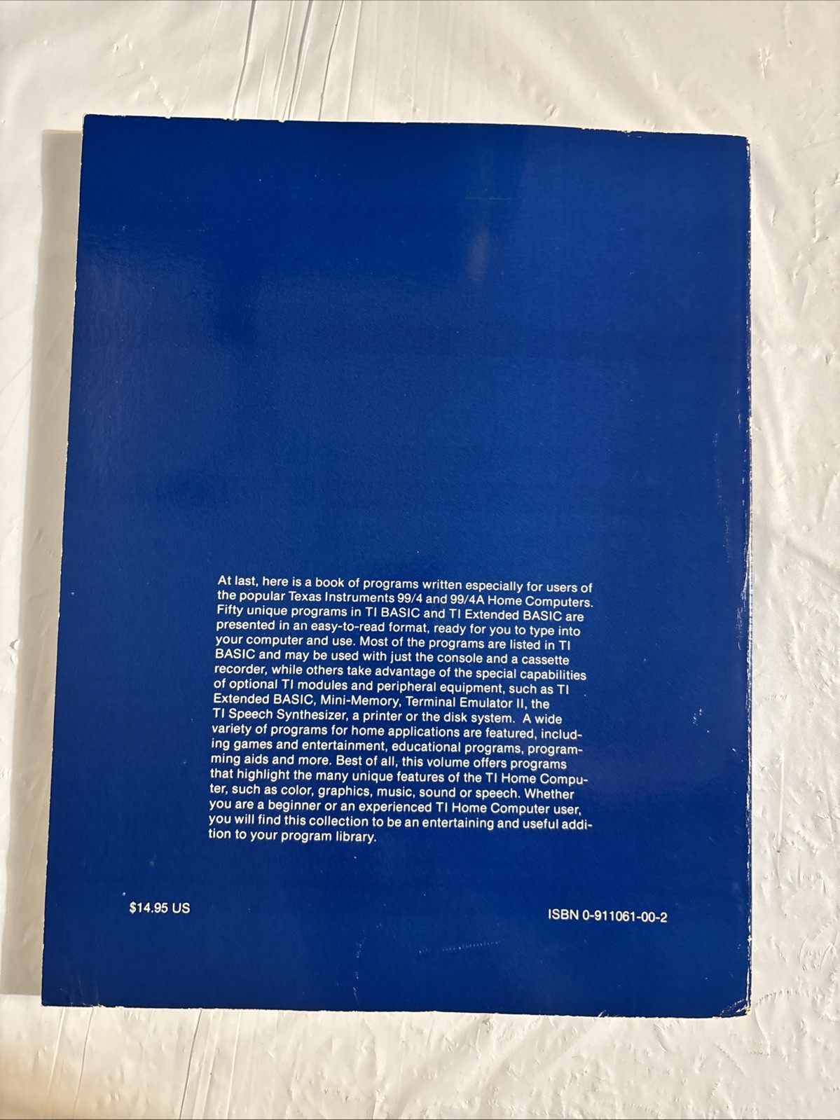 Programs For The TI Home Computer by Steve Davis 1983 1st Edition Computer Book