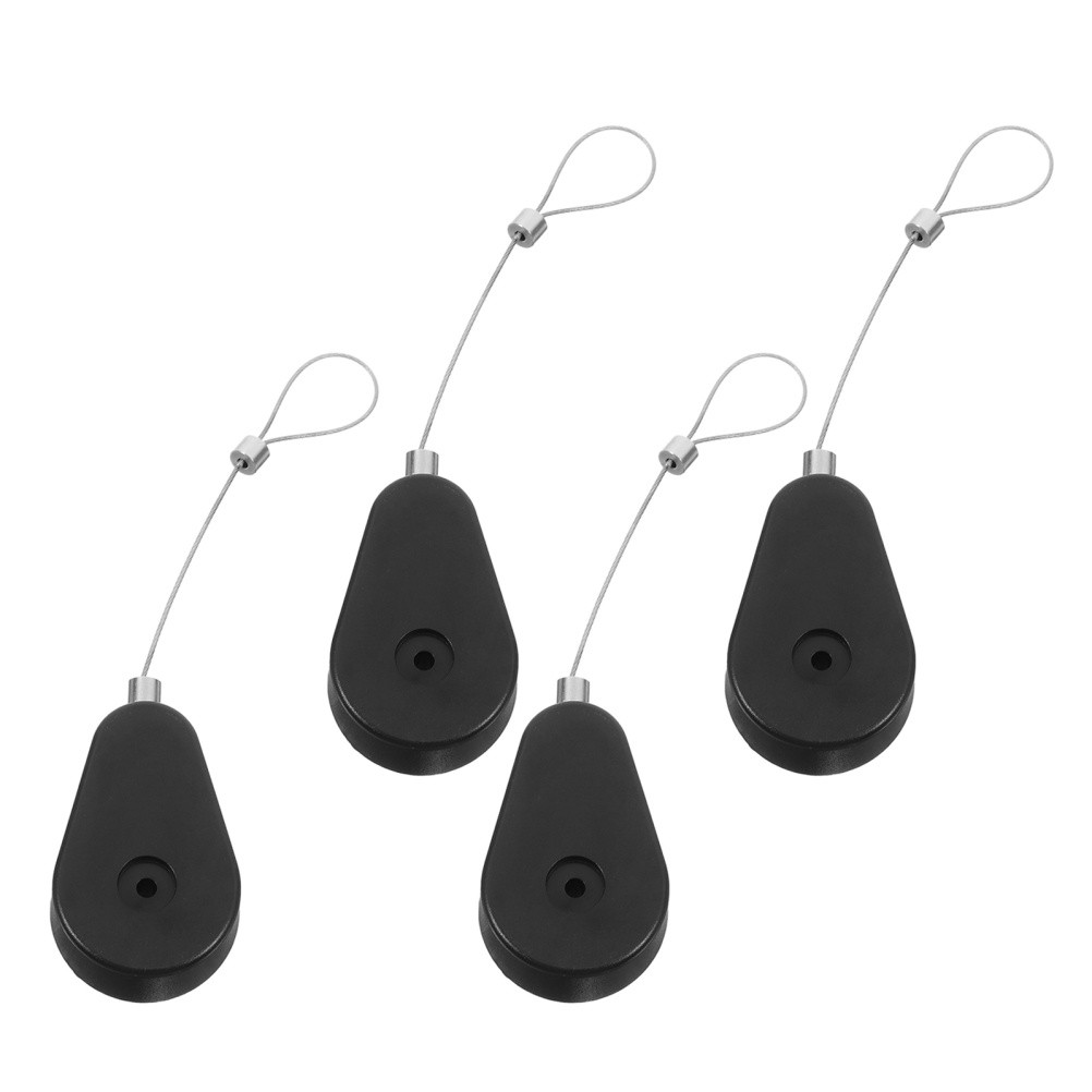 4 Pcs Telescopic Anti-theft Cable Box Gaming Controller Tether Lock