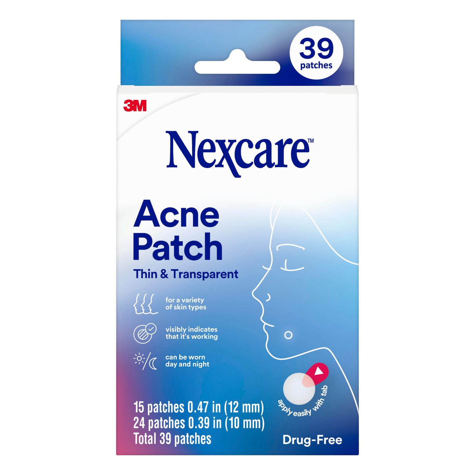 Nexcare Thin & Transparent Acne Patches: assorted / 39-count (Transparent)