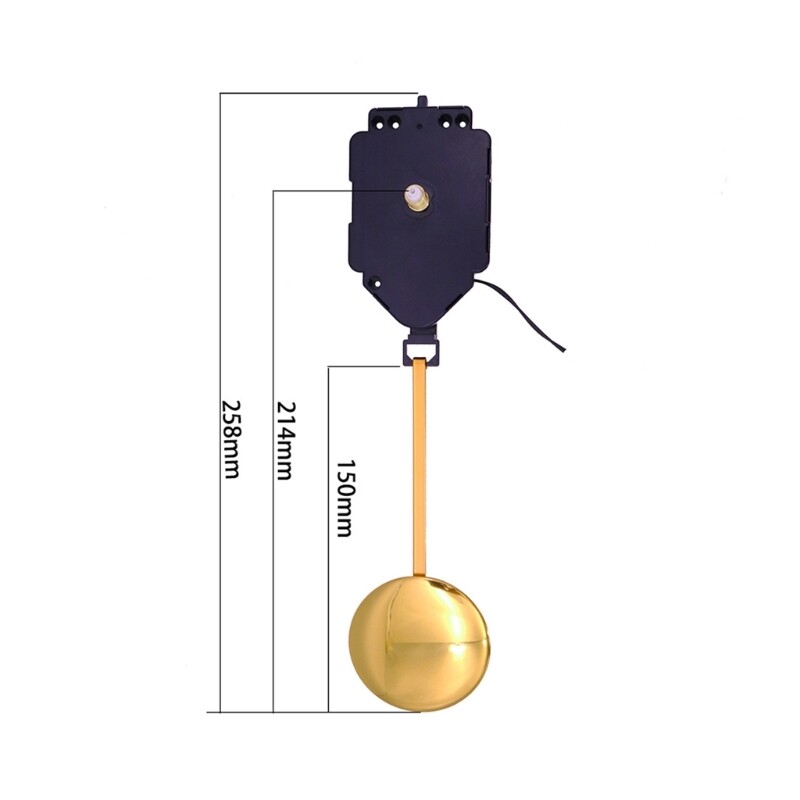 Wall Clock Metal Pendulum accessories DIY Bedroom Dormitory Decoration