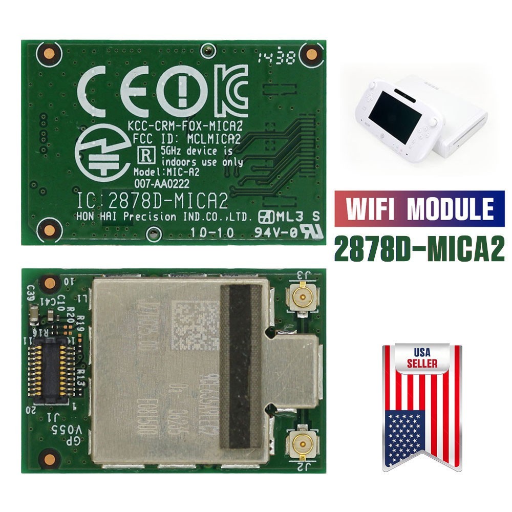 OEM Bluetooth WiFi Module Board IC 2878D-MICA2 For Nintendo Wii U GamePad USA