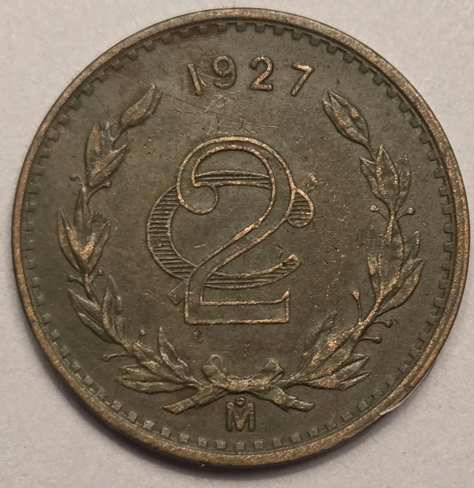 1927 Mexico 2 Centavos High Grade Brown